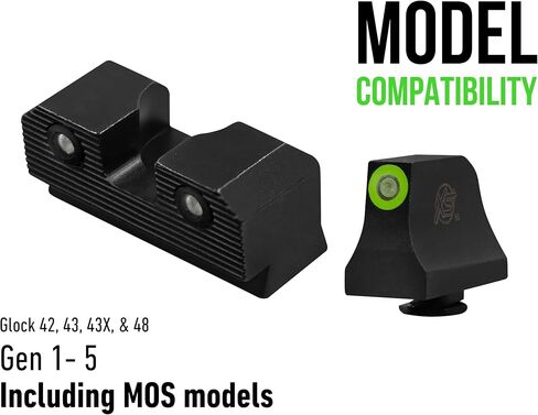 مشاهد XS Sights R3D 2.0 متوافقة مع نماذج Glock بما في ذلك نماذج MOS in Kuwait