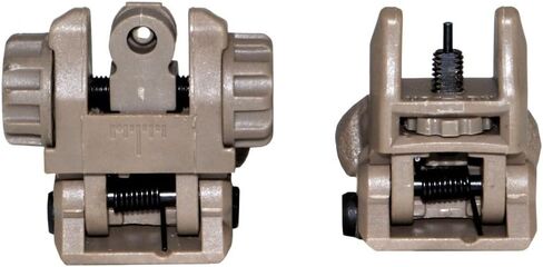 Sniper Polymer Front and Rear Sight Combo Set, Desert Camo Flip Up Back Up Iron Sights in Kuwait