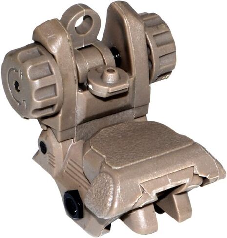 Sniper Polymer Front and Rear Sight Combo Set, Desert Camo Flip Up Back Up Iron Sights in Kuwait