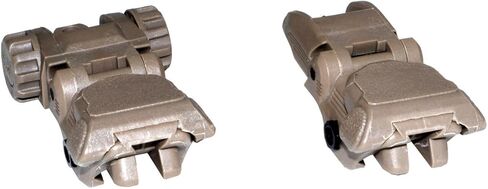 Sniper Polymer Front and Rear Sight Combo Set, Desert Camo Flip Up Back Up Iron Sights in Kuwait