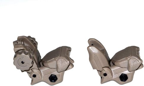 Sniper Polymer Front and Rear Sight Combo Set, Desert Camo Flip Up Back Up Iron Sights in Kuwait