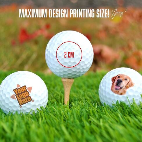Custom Logo Golf Balls - Promotional Bulk Golf Balls for Weddings, Marketing, Business, Events and Tradeshows in Saudi Arabia