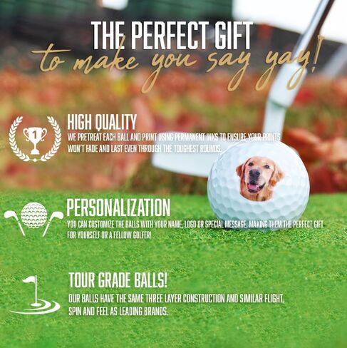 Custom Logo Golf Balls - Promotional Bulk Golf Balls for Weddings, Marketing, Business, Events and Tradeshows in Saudi Arabia