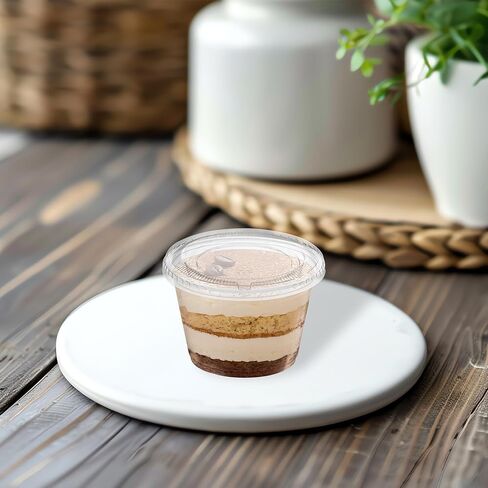 Smarty Had A Party Portion Cups with Lids, 3.25 oz, 2500 Sets Clear Disposable Condiment Cups with Leak-Resistant Snap-On Lids for Sauces, Soufflé & Dressing Samples – Food Service & Catering in Saudi Arabia
