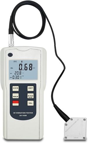 مقياس الاهتزاز الرقمي، مقياس الاهتزاز ثلاثي المحاور الرقمي ثلاثي الأبعاد، جهاز اختبار الاهتزاز AV-160D، مقياس اهتزاز الحركة الميكانيكية 10 هرتز ~ 1 كيلو هرتز، مستشعر الاهتزاز الكهرضغطي in Kuwait