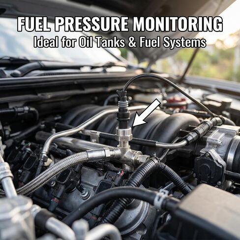 1 Pc 5 psi Pressure transducer, 1/8 inch Oil Fuel Pressure Transducer Sensor for 27 NPT Water Pressure Sensor, Stainless Steel Oil Pressure Sender for Air/Gas/Water, 5V DC, High Accuracy in Saudi Arabia