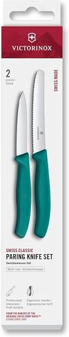 Victorinox Swiss Classic 2 Piece Set with Serrated and Straight Edge Paring Knives - Green in Saudi Arabia