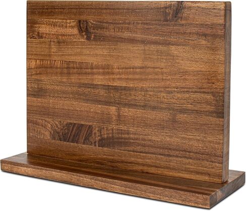 Magnetic Knife Holder,Double Sided Magnetic Knife Block for Kitchen Counter,Acacia Wood Strong Magnet Knife strip in Saudi Arabia
