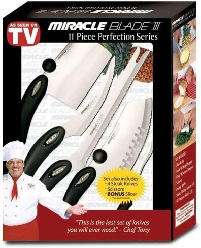 مجموعة سكاكين Miracle Blade III Perfection مكونة من 11 قطعة (صندوق بيع بالتجزئة) in Kuwait