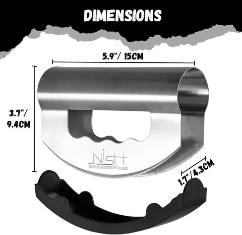 قطاعة سلطة نيش، قطاعة ميزالونا مع غطاء واقٍ، سكاكين فرم، سكين الخضروات، مفرمة ميزالونا، شفرة مزدوجة من الفولاذ المقاوم للصدأ للمطبخ المنزلي والمطعم in Kuwait