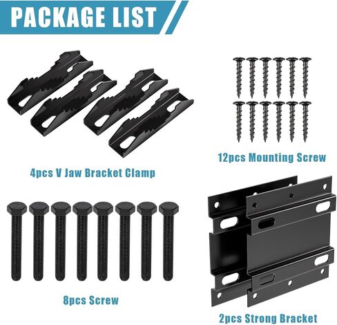 Post Tubes Mounting Bracket Kit, 2-Pack Adjustable Solar Mounting Bracket Fence Hook Compatible with Round, Square, T-Posts, Irregularly Shaped Pipes in Saudi Arabia