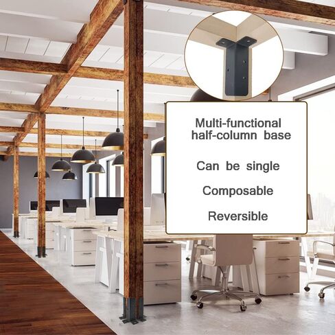 8 قطع قابلة للتعديل على سطح السفينة بعد مرساة قاعدة بين قوسين تناسب 1.5 × 1.5، 2 × 2، 2 × 4، 4 × 4، مجموعة دعامات قاعدة سياج خشبية شديدة التحمل لصندوق بريد درابزين العريشة in Kuwait