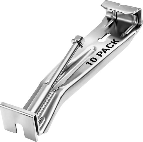 Gutter Hangers 5 Inch with Screws, Aluminum K-Style Hidden Gutter Hangers, Easy Installation, 10 Pack in Kuwait