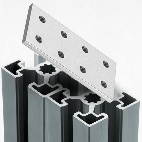 Frienda 20 Pcs Aluminum Extrusion Accessories for 2020 2040 T-Slot Aluminum, Flat Joining Plates 8 Hole Rectangular 20 Series Plate in Saudi Arabia