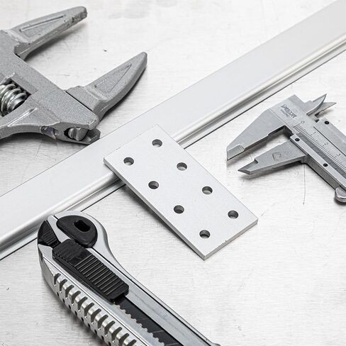 Frienda 20 Pcs Aluminum Extrusion Accessories for 2020 2040 T-Slot Aluminum, Flat Joining Plates 8 Hole Rectangular 20 Series Plate in Saudi Arabia