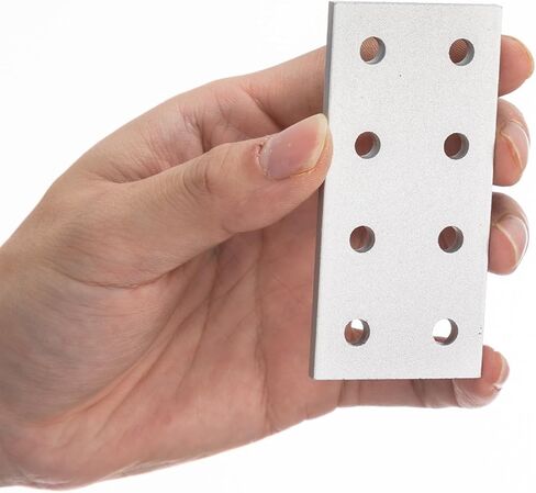 Frienda 20 Pcs Aluminum Extrusion Accessories for 2020 2040 T-Slot Aluminum, Flat Joining Plates 8 Hole Rectangular 20 Series Plate in Saudi Arabia