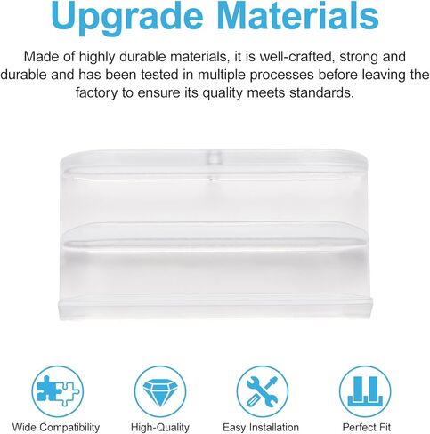 المسار السفلي لباب الدش المنزلق M6219 (مسار باب الدش المعلق العلوي)، مناسب للزجاج السميك 7/16 بوصة، وقنوات 1/2 بوصة، ومسار بلاستيكي لباب الدش الزجاجي M6219 (عبوتان، شفاف) in Kuwait