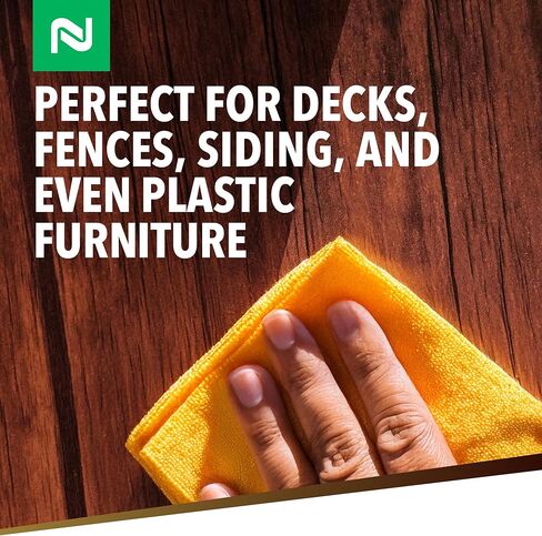 منظف ​​الخشب ومكيف الأسطح من Nisus MOLD-CLEAN، جاهز للاستخدام، يزيل البقع على الخشب والخرسانة والأسطح والجوانب والأثاث البلاستيكي، 1 جالون in Saudi Arabia