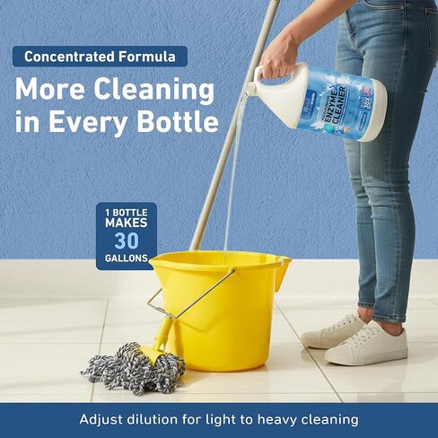 Creative Scents Multipurpose Enzyme Cleaner & Odor Remover | Deodorizer for Floor, Carpet, Drain, Pipes | Pet Urine Odor Eliminator | Enzyme Cleaner for Cat Urine & Dog Poop | Half Gallon Ocean Breeze in Saudi Arabia
