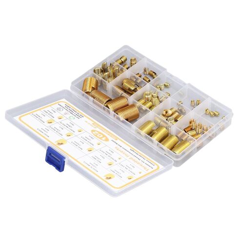 Metric Threaded Inserts, 102Pcs M2-14 6-24 mm High Carbon Self Tapping Thread Inserts for Plastic and 3D Printing Components in Saudi Arabia
