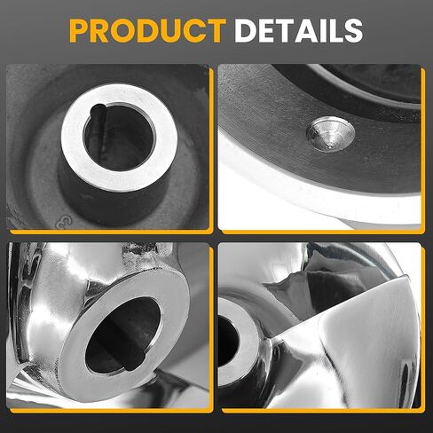 6 1/8 Outboard Jet Impeller Part No.1737 with Flanged Liner Part No.#1521 3 Blades Outboard Jet Impeller Fits for Yamaha,Medium Series Jets Pump Polished Stainless in Saudi Arabia