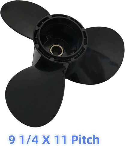 778773 9 1/4 X 11 Pitch 3 Blade 13 Spline Tooth Outboard Boat Propeller Replacement for Johnson Evinrude OMC 8HP 9.9HP 15HP RH Aluminum Prop 0778773 9.25 X 11 in Saudi Arabia