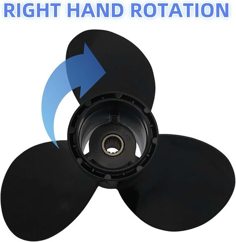778773 9 1/4 X 11 Pitch 3 Blade 13 Spline Tooth Outboard Boat Propeller Replacement for Johnson Evinrude OMC 8HP 9.9HP 15HP RH Aluminum Prop 0778773 9.25 X 11 in Saudi Arabia