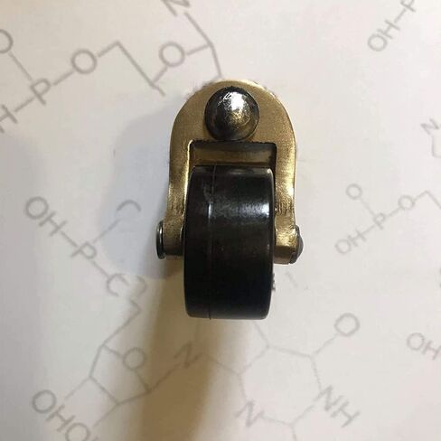 4Pcs 25mm Solid Brass Casters, Movable Caster Wheels, 360 ° Swivel Caster, Furniture Rubber Casters, Retro Classic Cup Type, Load Capacity 150kg, with Screws in Saudi Arabia