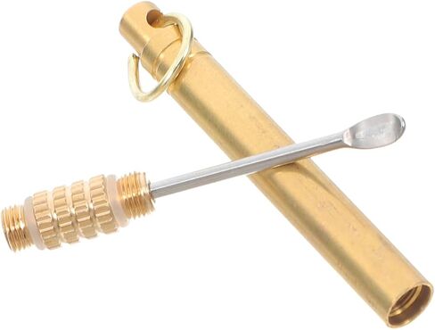 Ipetboom 2pcs Ear Wax Removal Tools - Portable Titanium Alloy Ear Cleaner Spoon Keychain with Rotatable Foldable Design for Easy Earwax Scooping in Saudi Arabia