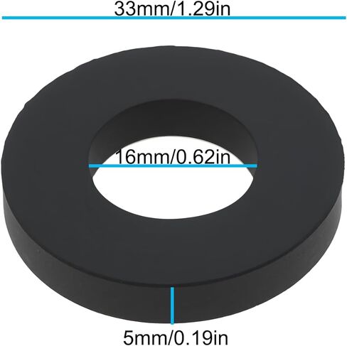 10pcs 5/8Inch Rubber Washers 16x33x5mm for Vise Handle Compatible with Wilton 3.5Inch Vise Grip in Saudi Arabia