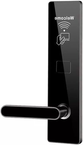Hotel Smart Lock System Type Suitable for Most Models of Keyless Card Door Locks (Color : Black Left, Size : 77 * 308mm) (Black Left 77 * 308mm) in Saudi Arabia