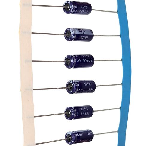10pcs Nichicon VX 4.7uf 50v 85°C Axial Audio Capacitors (5mm x 12mm) in Kuwait