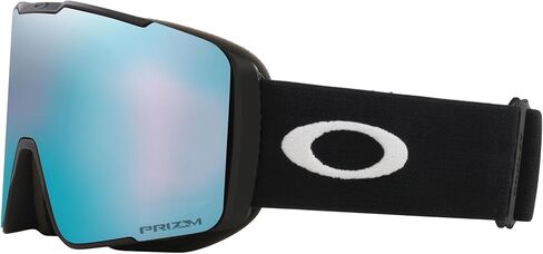 نظارات Oakley Line Miner Pro Low Bridge Fit Snow Goggle، حزام أسود غير لامع مع عدسة Prizm Snow Sapphire Iridium، مقاس كبير in Saudi Arabia