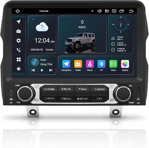ستيريو راديو السيارة 9 بوصات Android 14 لسيارة Jeep Wrangler JL & Gladiator Pickups JT 2018-2022 | ثماني النواة 4 + 64 جيجابايت | نظام تحديد المواقع العالمي للملاحة | CarPlay اللاسلكي وAndroid Auto | 4G LTE/5G WiFi | شاشة 1280x720P IPS QLED in Kuwait