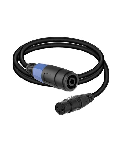 GELRHONR SpeakOn Female to XLR Female Connector Audio Extension Cable with Twist Lock for Mixer Boards, Junctions, Preamps, Speakers, etc (1.8M) in Saudi Arabia