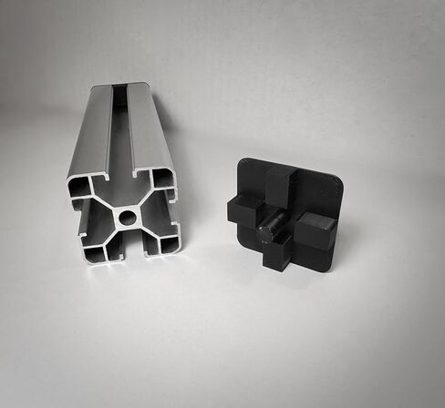 30 غطاء نهاية عالي الجودة لطراز T-Slot من سلسلة 4040 من الألومنيوم، تصميم جديد! - مقاس مريح - 40 مم × 40 مم - ABS - قوي في الهواء الطلق! in Kuwait