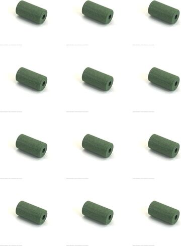 Pacific Silicone Carbide Abrasive Cylinders, 1" x 1/2" Green, Extra Fine, 11.847, Pack of 12 in Saudi Arabia
