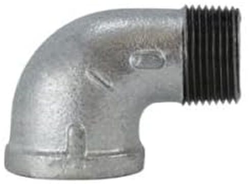MIDLAND INDUSTRIES 64160 كوع شارع 90 درجة، 1/8 بوصة MPT × 1/8 بوصة FPT، حديد، مجلفن، 150 رطل in Saudi Arabia