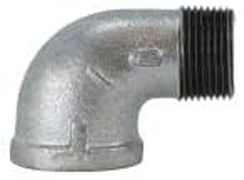 MIDLAND INDUSTRIES 64160 كوع شارع 90 درجة، 1/8 بوصة MPT × 1/8 بوصة FPT، حديد، مجلفن، 150 رطل in Saudi Arabia