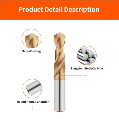 HRC55° Carbide Drill Bits Tungsten Steel Drills CNC Lathe Stainless Drilling Hard Metalworking Tools 0.5-20.0mm 1Pcs(7.1mm) in Saudi Arabia