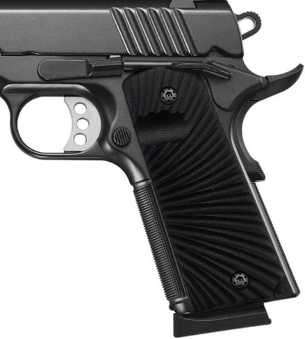 Cool Hand 1911 Full Size G10 Grips for Kimber, Colt, Rock Island, Springfield, Taurus Pistol, Grips Screws Included, Mag Release, Ambi Safety Cut, Sunburst Texture in Saudi Arabia