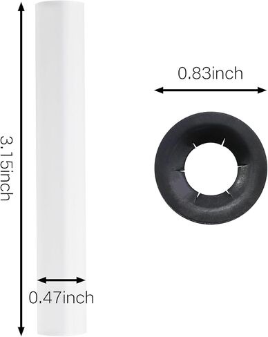 12PCS Garage Door Silent Hinge Sleeve Spacer Garage Door Roller Washer Garage Door Roller Sleeve with Rod 11mm ID Garage Door Hinge Silent Roller Sleeve in Saudi Arabia