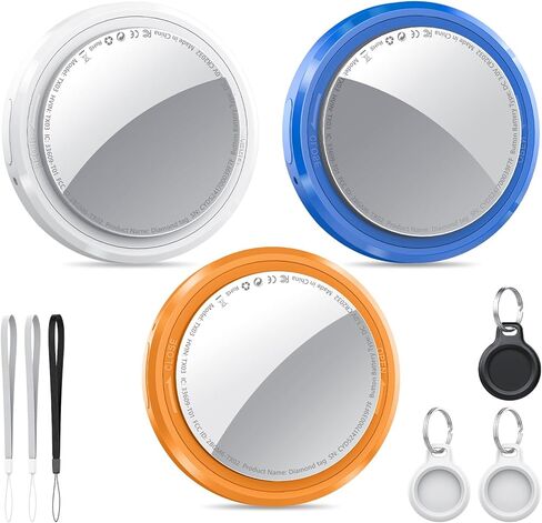 Air Tracker Tag-1 Pack - Bluetooth Tracker Work with Apple Find My (iOS 14.6 Above Only), Replaceable Battery, with with Protective Case/Keychain/Lanyard, Light Pink in Saudi Arabia