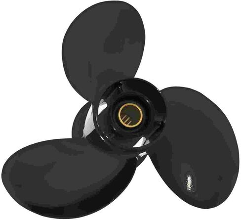 مروحة خارجية من الألومنيوم مقاس 9.25 ضياء × 10 درجة من OEM مناسبة لمحركات الزئبق 9.9CT 15HP 20HP، 14 سنًا خددًا، 3 شفرات، 4 أشواط، RH in Kuwait