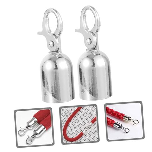 NUOBESTY 2Pcs Cord End Caps with Hook Durable Rope End Stoppers for and Stanchions Elegant Design for Use in Saudi Arabia