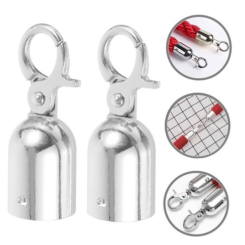 NUOBESTY 2Pcs Cord End Caps with Hook Durable Rope End Stoppers for and Stanchions Elegant Design for Use in Saudi Arabia