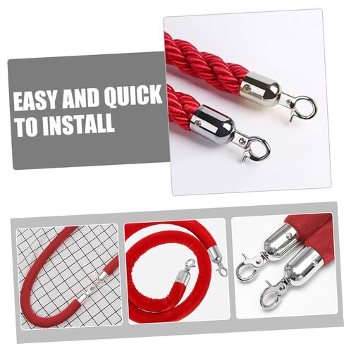 NUOBESTY 2Pcs Cord End Caps with Hook Durable Rope End Stoppers for and Stanchions Elegant Design for Use in Saudi Arabia