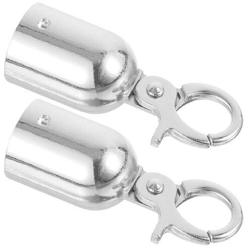 TEHAUX 2Pcs Rope End Cap with Hook Heavy Duty Cord End Stopper for Stanchions Easy Installation for Homes Hotels and Shopping Malls in Saudi Arabia
