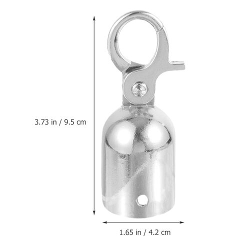 TEHAUX 2Pcs Rope End Cap with Hook Heavy Duty Cord End Stopper for Stanchions Easy Installation for Homes Hotels and Shopping Malls in Saudi Arabia