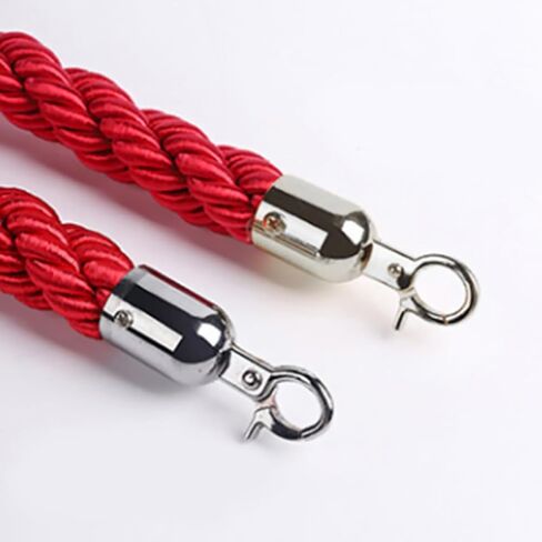 TEHAUX 2Pcs Rope End Cap with Hook Heavy Duty Cord End Stopper for Stanchions Easy Installation for Homes Hotels and Shopping Malls in Saudi Arabia